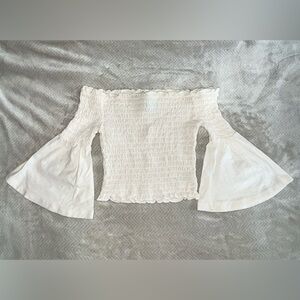 Off-Shoulder Cream Top